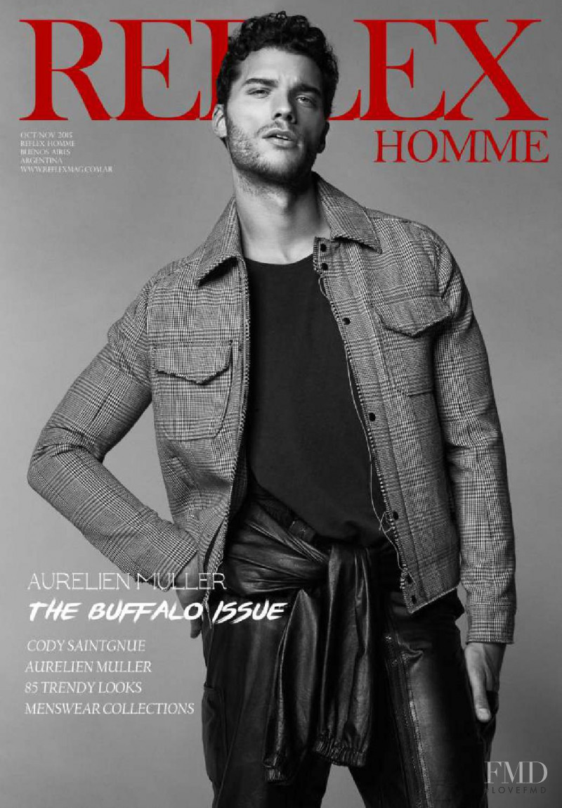 Aurelien Muller featured on the Reflex Homme cover from October 2015