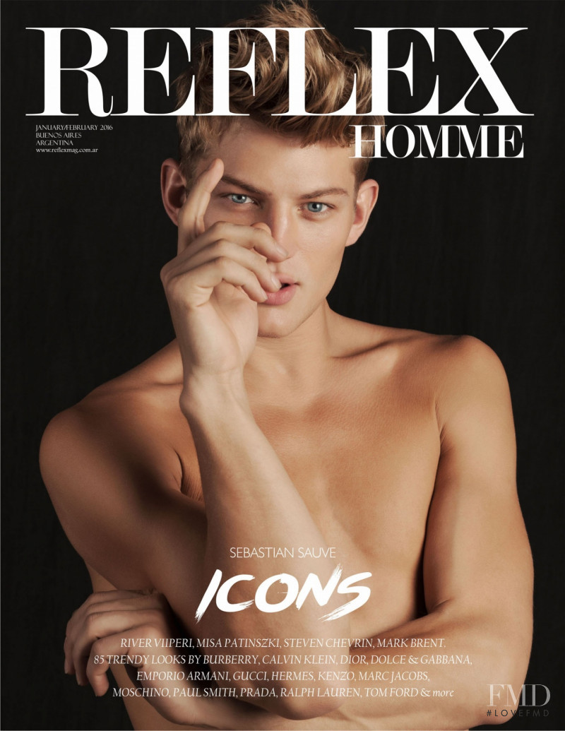 Sebastian Sauve featured on the Reflex Homme cover from January 2016