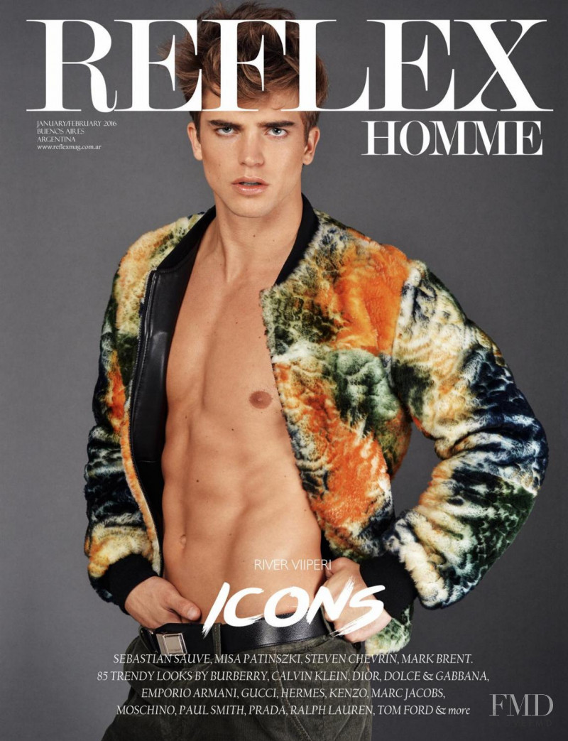 River Viiperi featured on the Reflex Homme cover from January 2016