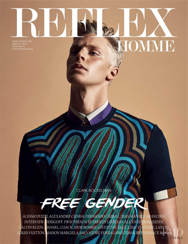 Clark Bockelman featured on the Reflex Homme cover from March 2016