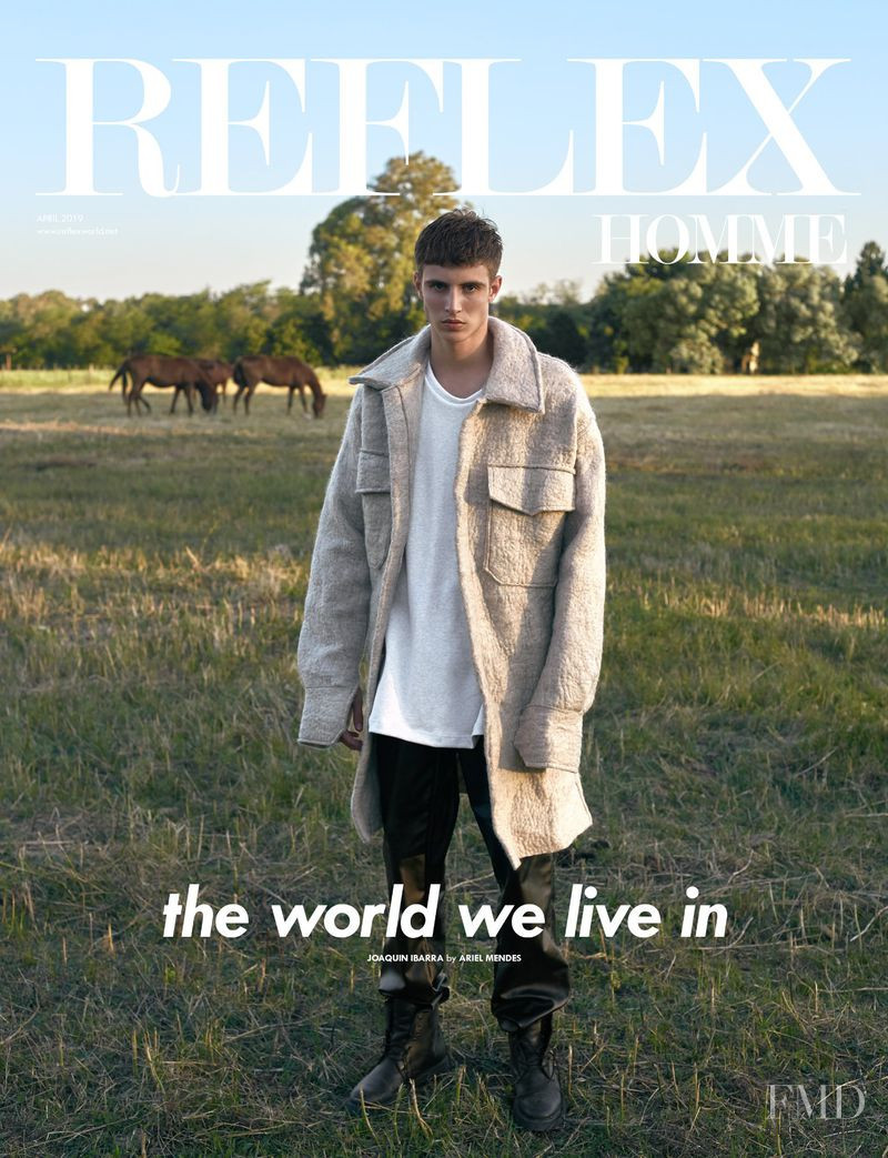 Joaquin Ibarra featured on the Reflex Homme cover from April 2019