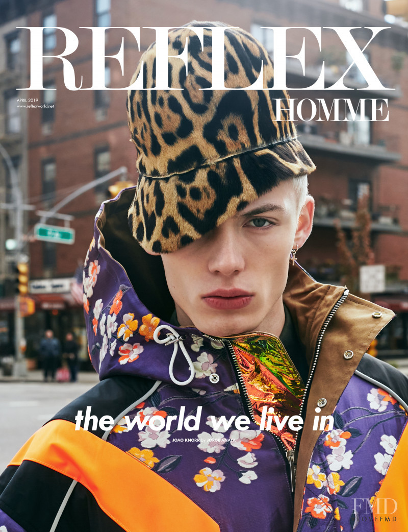 Joao Knorr featured on the Reflex Homme cover from April 2019