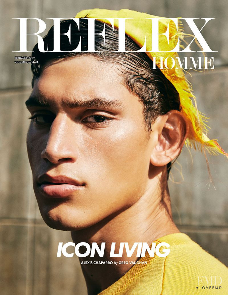 Alexis Chaparro featured on the Reflex Homme cover from September 2019