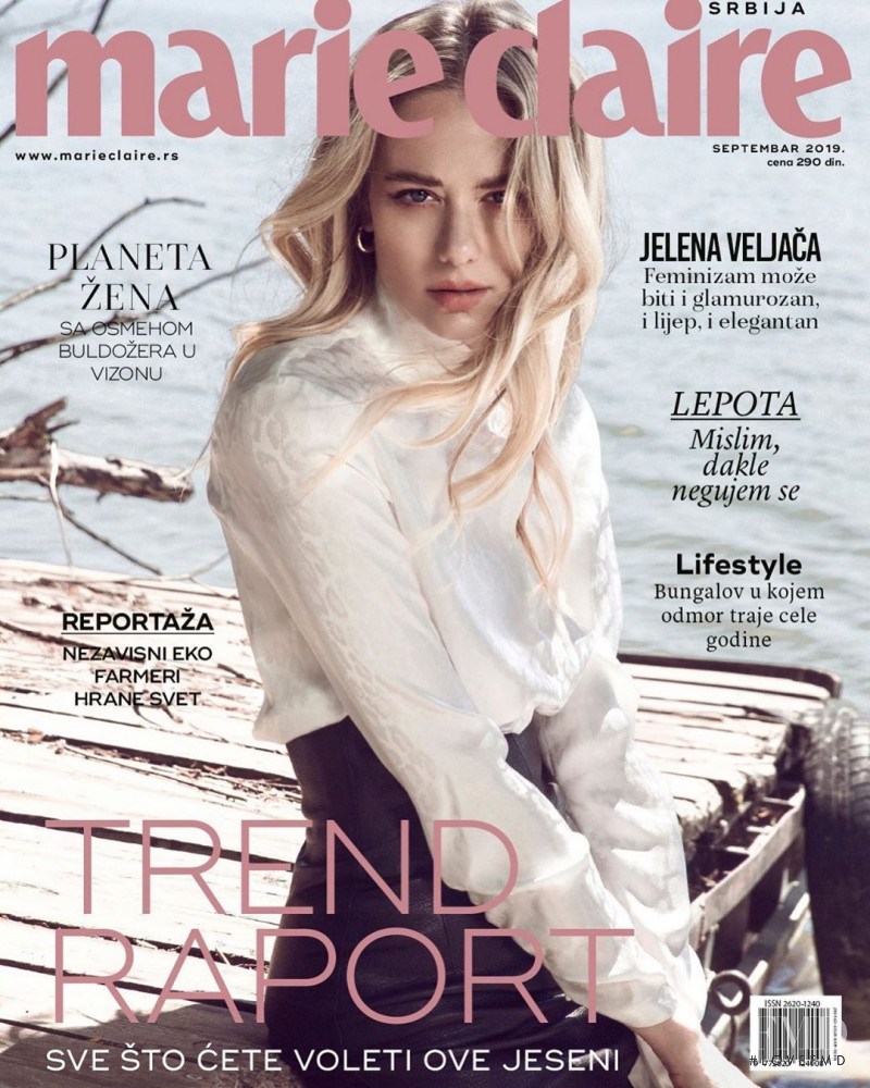  featured on the Marie Claire Serbia cover from September 2019