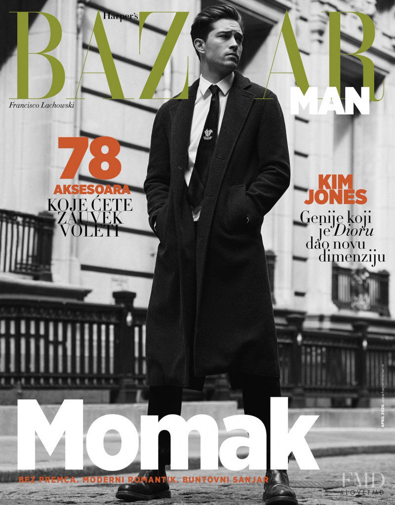 Francisco Lachowski featured on the Harper\'s Bazaar Man Serbia cover from April 2020