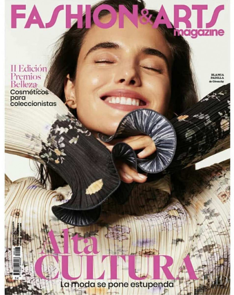 Blanca Padilla featured on the Fashion & Arts Magazine cover from November 2019