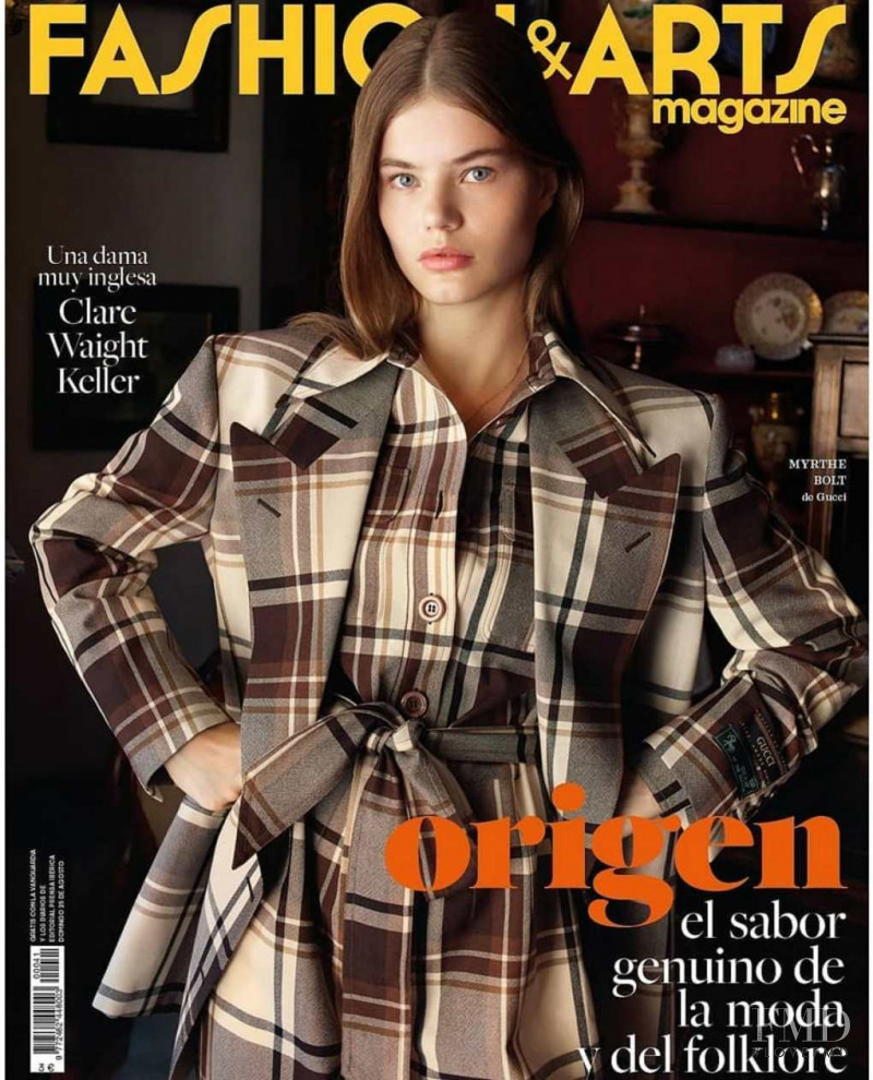 Myrthe Bolt featured on the Fashion & Arts Magazine cover from September 2019