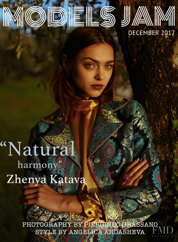 Zhenya Katava featured on the Models Jam cover from December 2017