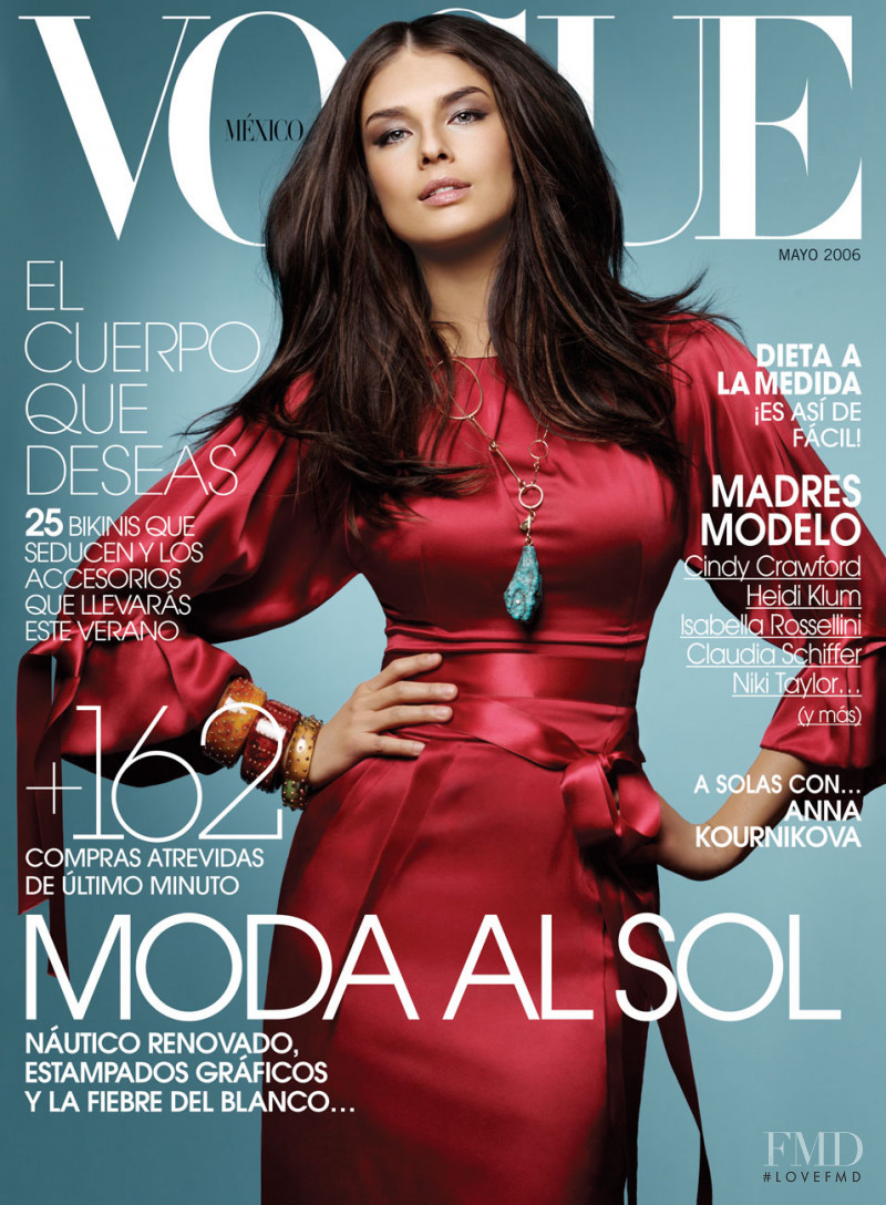 Liliana Dominguez featured on the Vogue Mexico cover from May 2006
