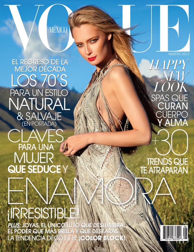 Tiiu Kuik featured on the Vogue Mexico cover from August 2011