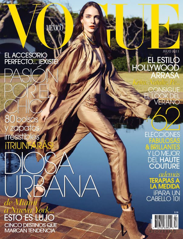 Zuzanna Bijoch featured on the Vogue Mexico cover from July 2011