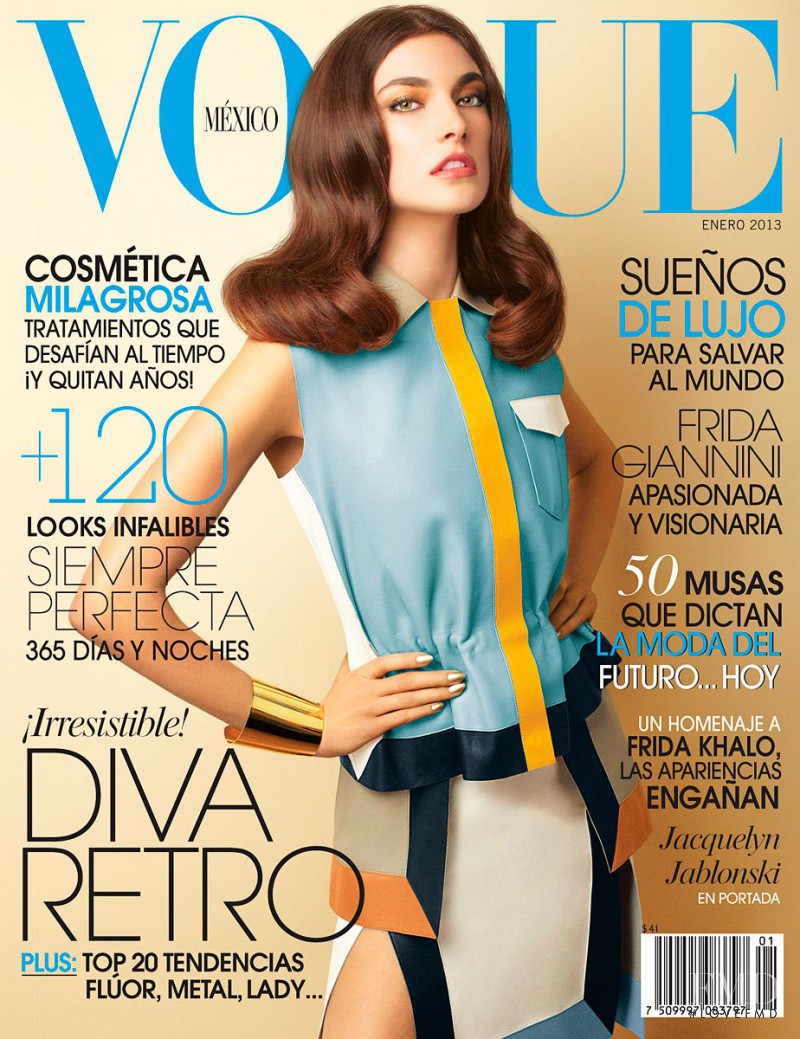 Jacquelyn Jablonski featured on the Vogue Mexico cover from January 2013