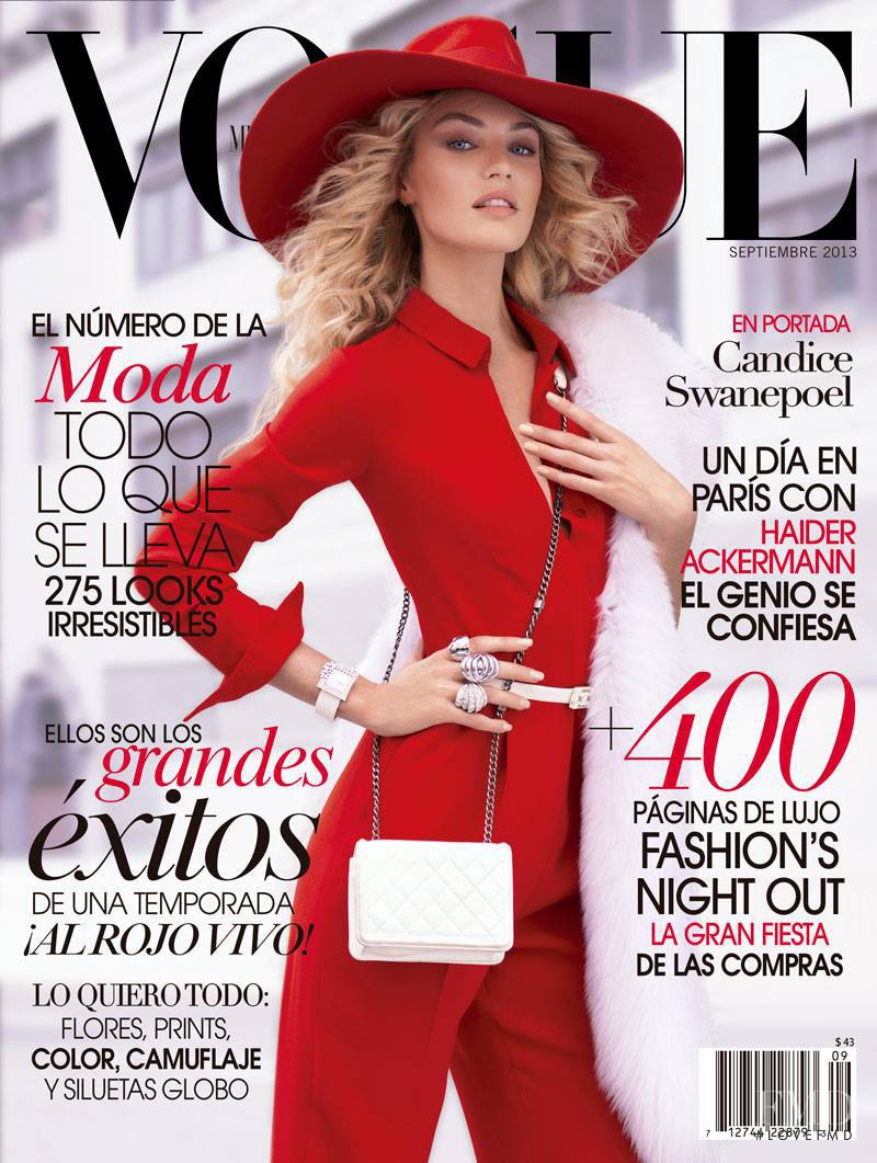Candice Swanepoel featured on the Vogue Mexico cover from September 2013