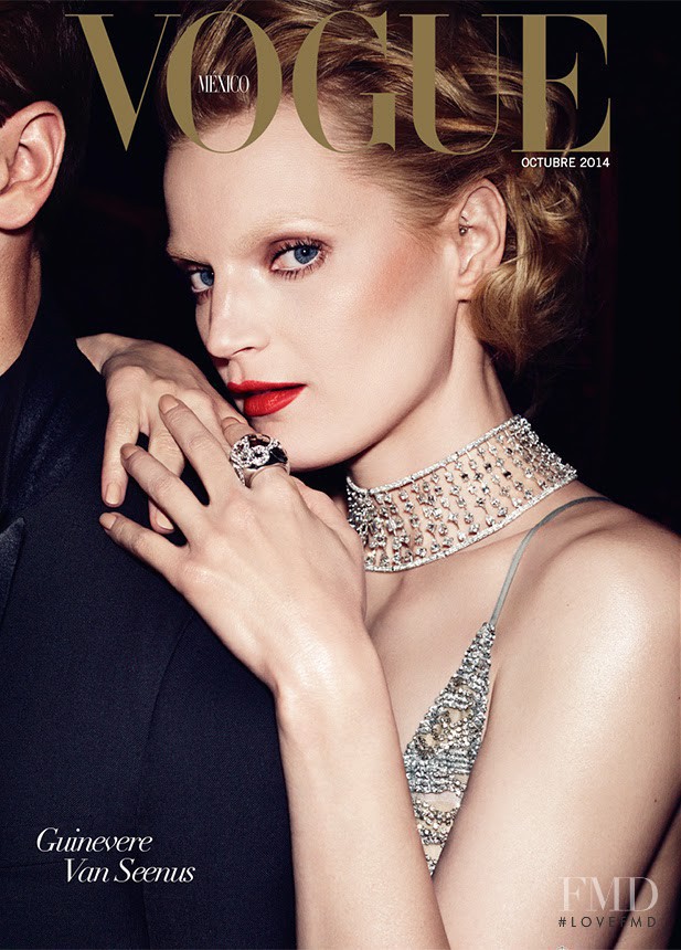 Guinevere van Seenus featured on the Vogue Mexico cover from October 2014