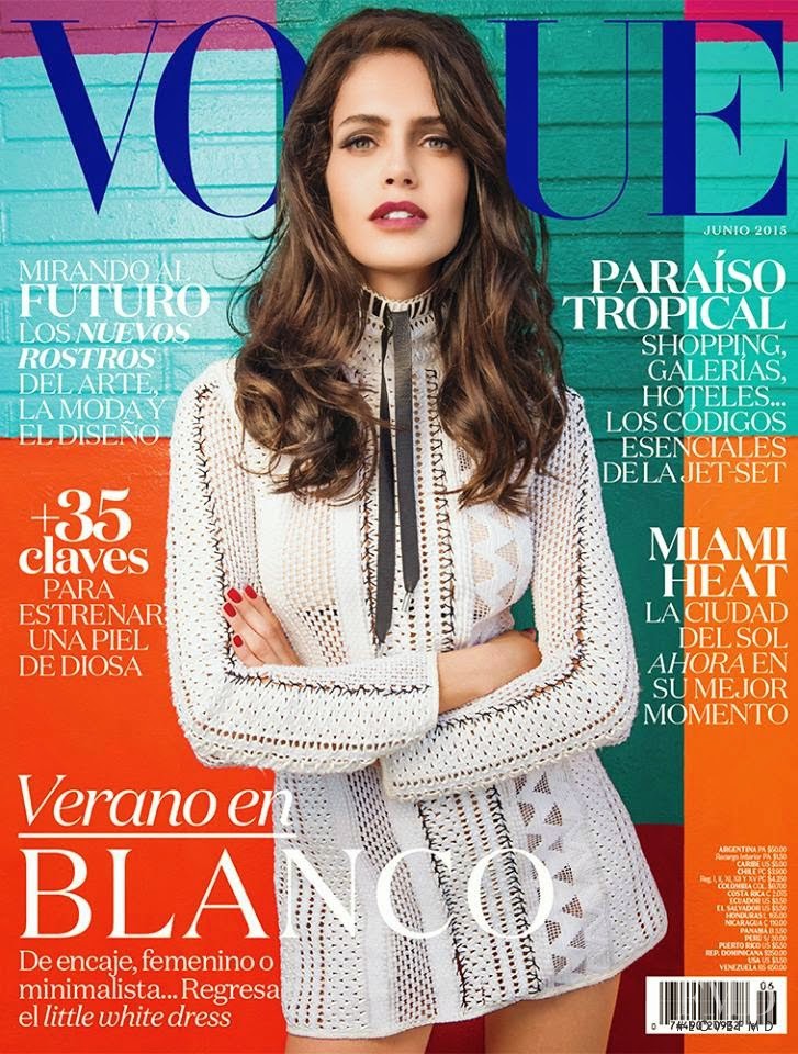 Amanda Brandão Wellsh featured on the Vogue Mexico cover from June 2015