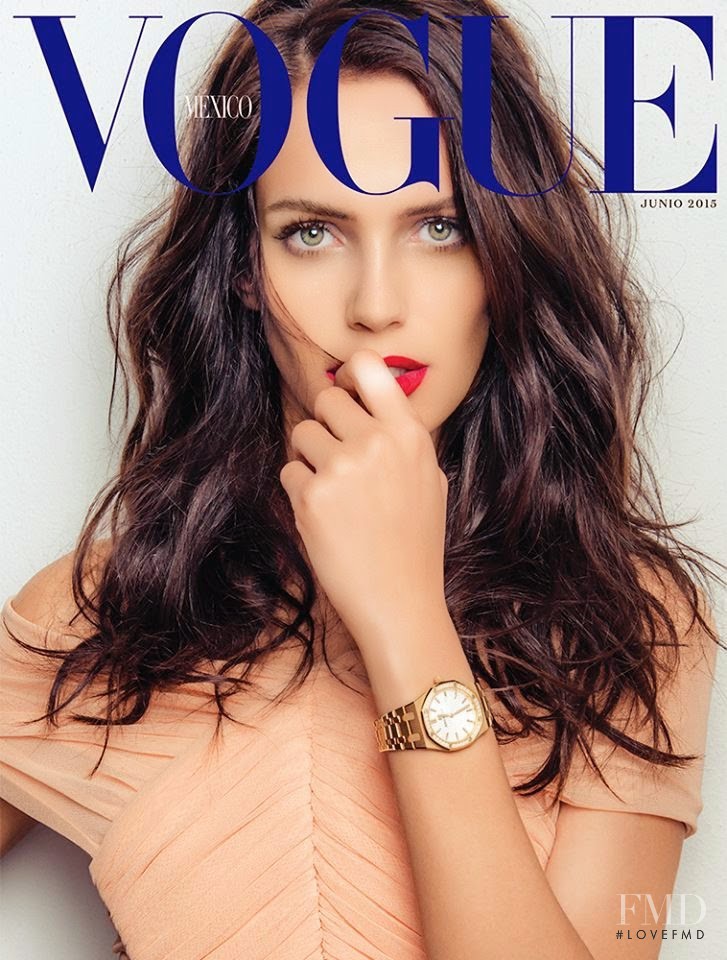 Amanda Brandão Wellsh featured on the Vogue Mexico cover from June 2015