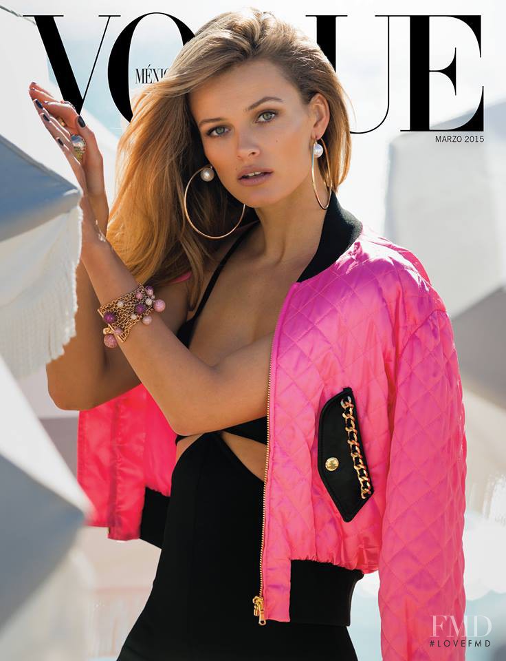 Edita Vilkeviciute featured on the Vogue Mexico cover from March 2015