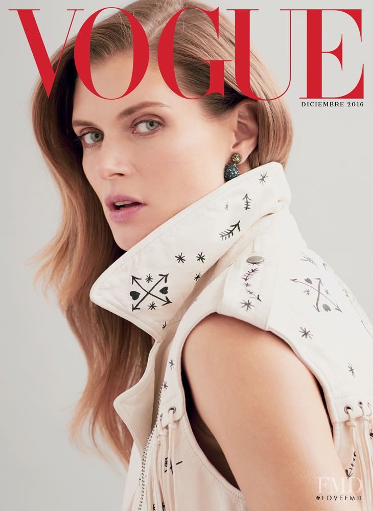 Malgosia Bela featured on the Vogue Mexico cover from December 2016