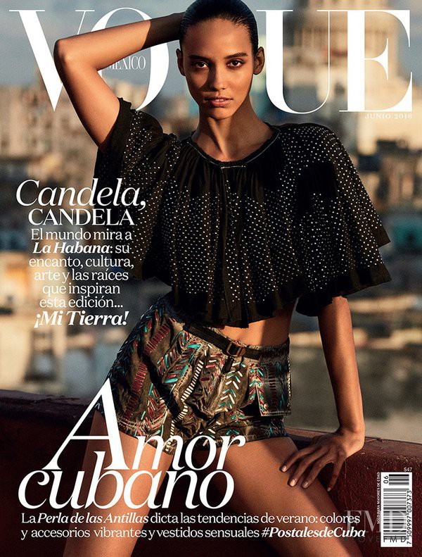 Cora Emmanuel featured on the Vogue Mexico cover from June 2016