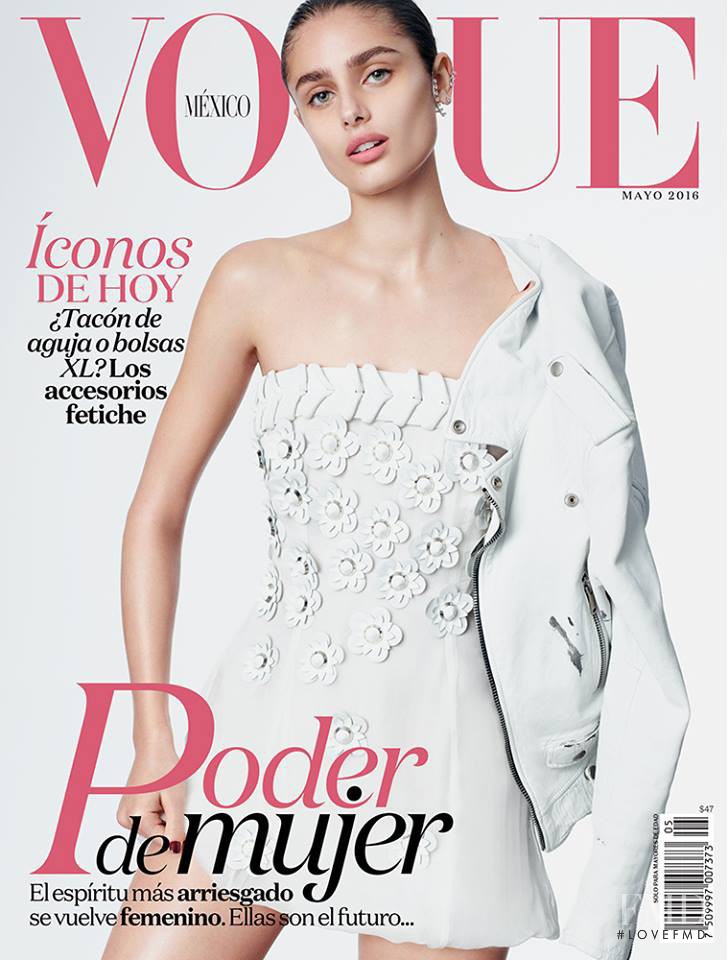 Taylor Hill featured on the Vogue Mexico cover from May 2016