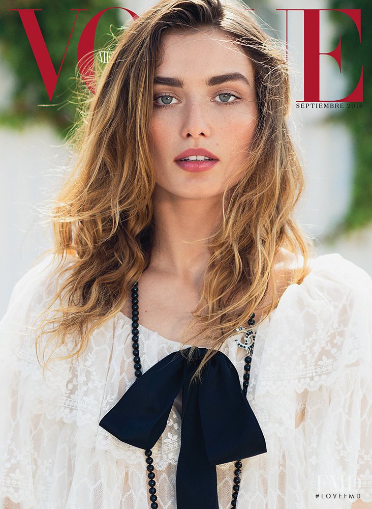 Andreea Diaconu featured on the Vogue Mexico cover from September 2016
