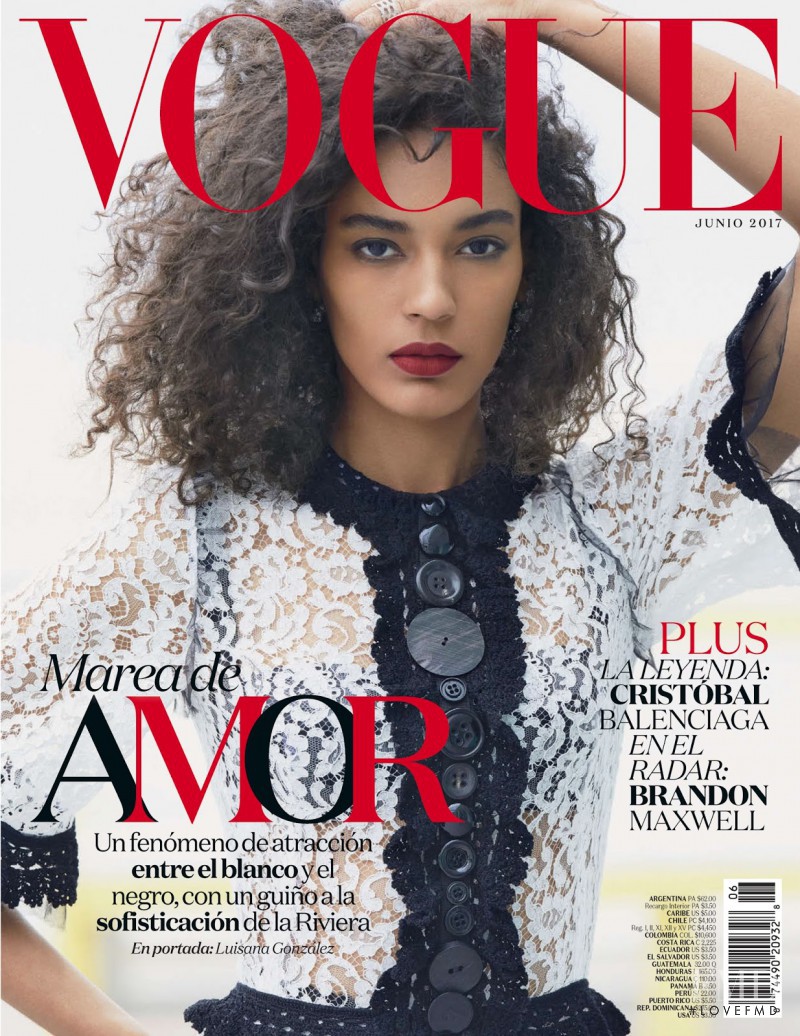 Luisana Gonzalez featured on the Vogue Mexico cover from June 2017