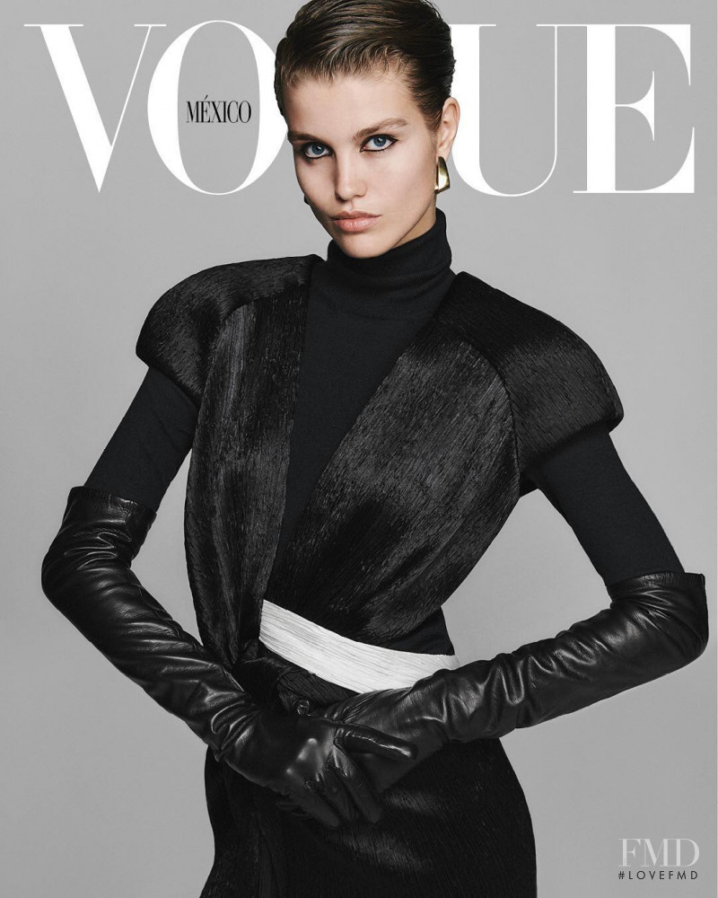 Luna Bijl featured on the Vogue Mexico cover from December 2018