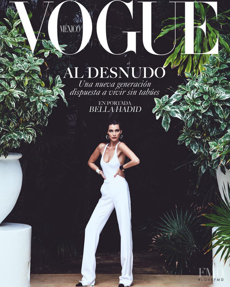 Bella Hadid featured on the Vogue Mexico cover from July 2018