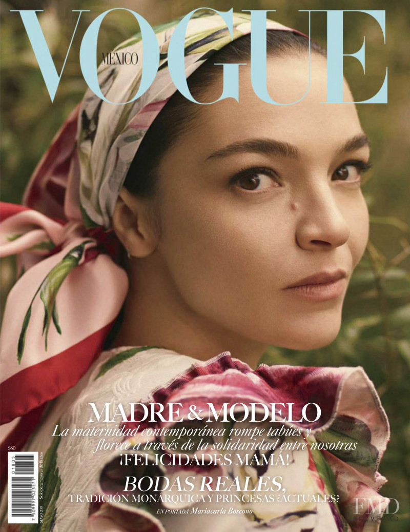 Mariacarla Boscono featured on the Vogue Mexico cover from May 2018