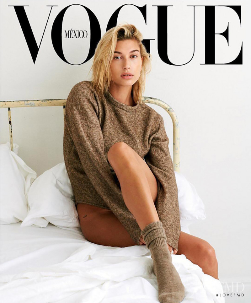 Hailey Baldwin Bieber featured on the Vogue Mexico cover from September 2018