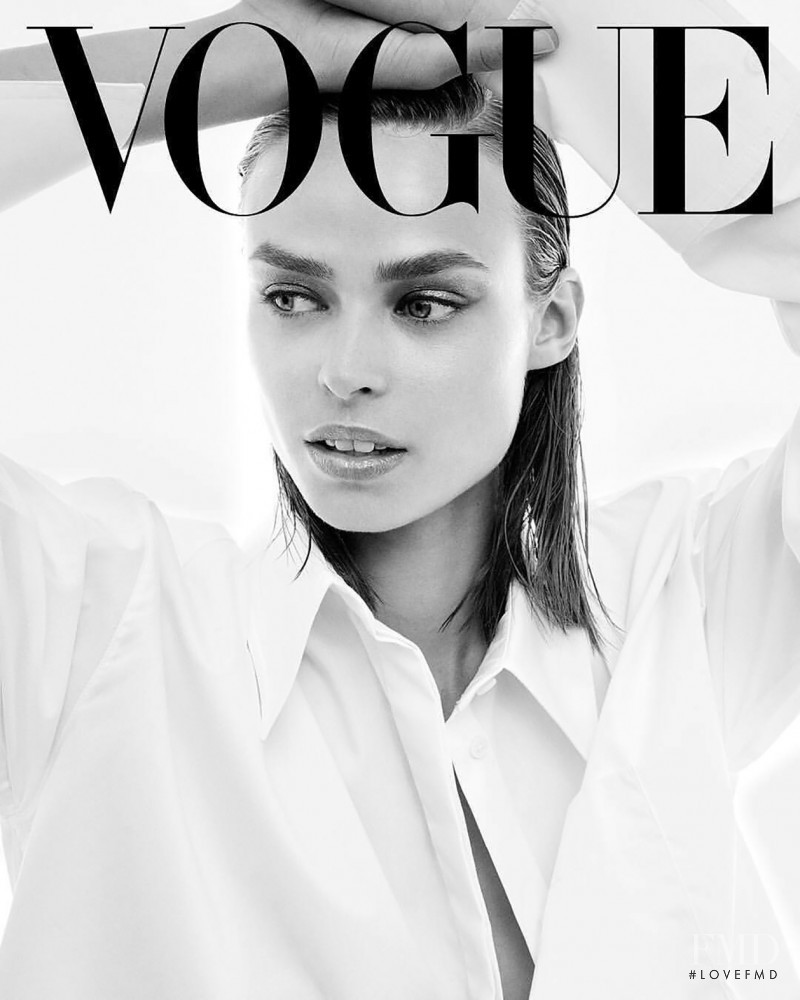 Birgit Kos featured on the Vogue Mexico cover from September 2018