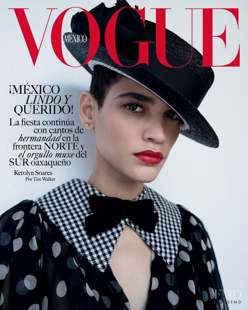 Kerolyn Soares featured on the Vogue Mexico cover from December 2019