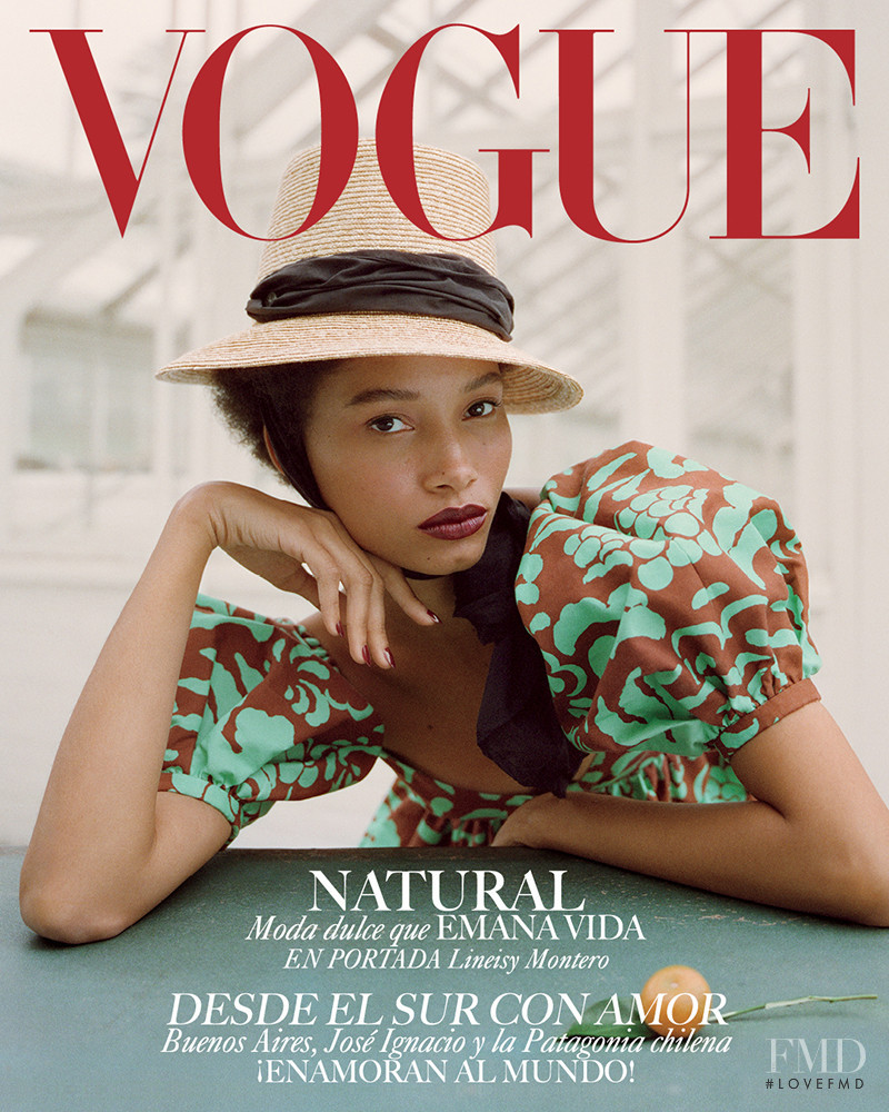 Lineisy Montero featured on the Vogue Mexico cover from February 2019