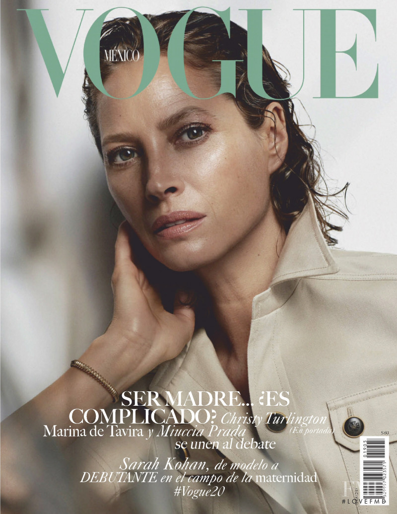 Christy Turlington featured on the Vogue Mexico cover from May 2019