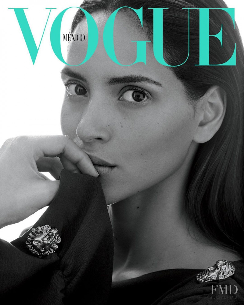 Adria Arjona featured on the Vogue Mexico cover from November 2019