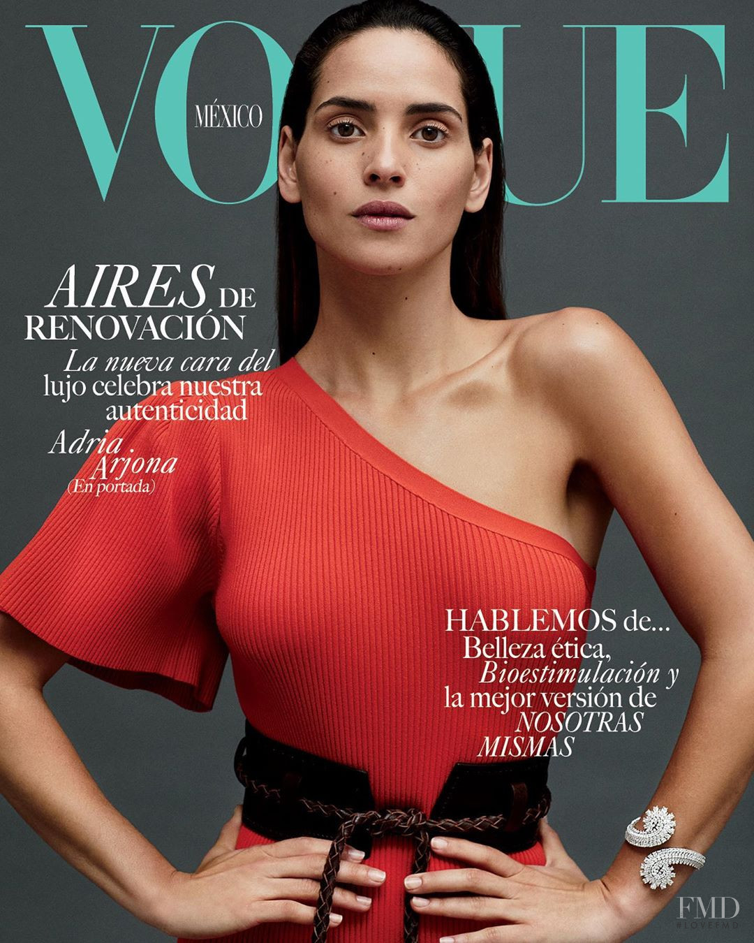 Cover of Vogue Mexico with Adria Arjona, November 2019 (ID:53275 ...