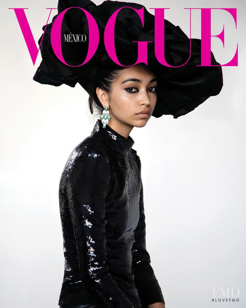Sara Esparza featured on the Vogue Mexico cover from September 2019