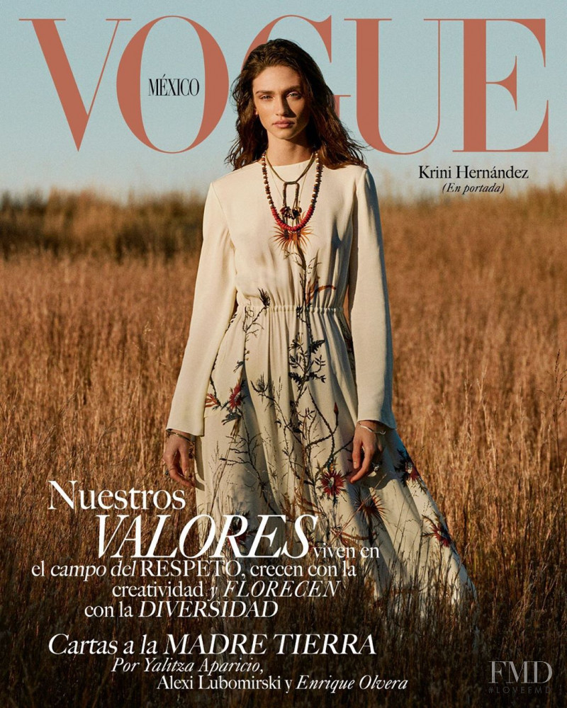 Krini Alejandra featured on the Vogue Mexico cover from January 2020