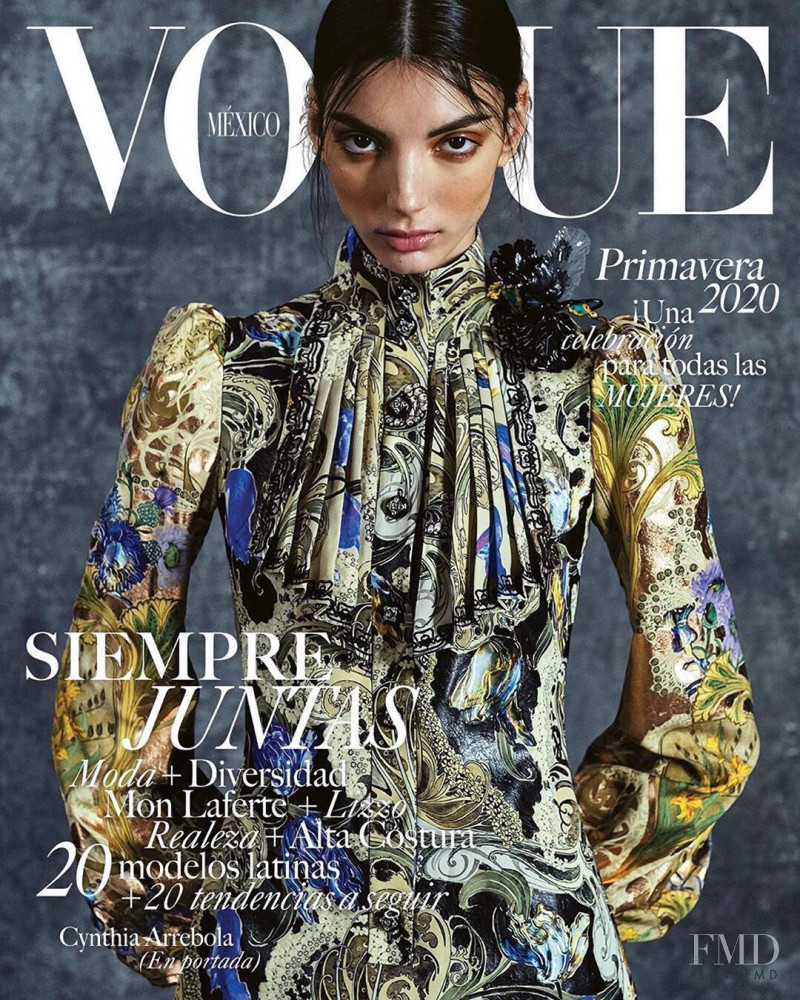 Cynthia Arrebola featured on the Vogue Mexico cover from March 2020