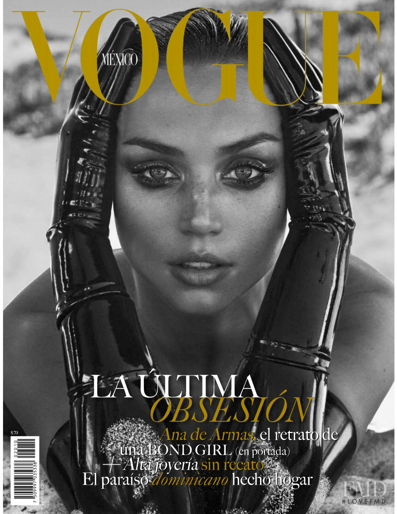 Ana de Armas featured on the Vogue Mexico cover from October 2020