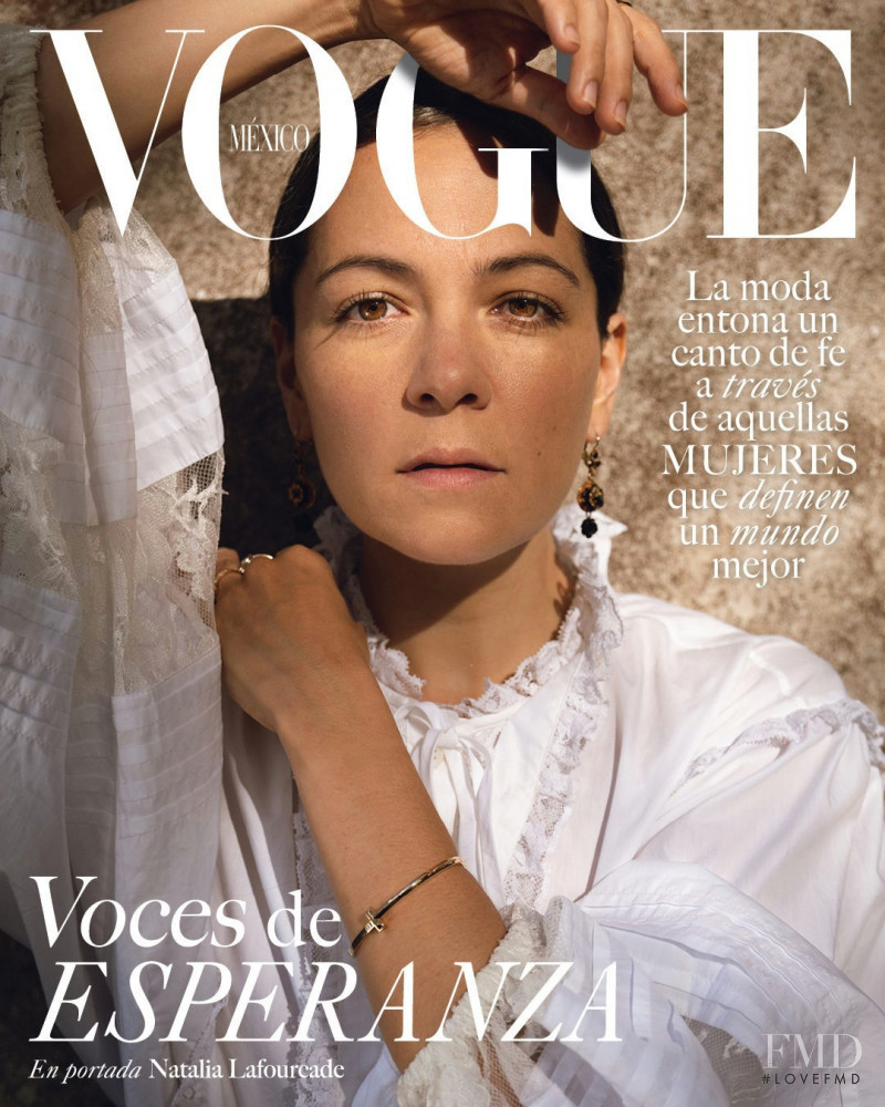 Natalia Lafourcade featured on the Vogue Mexico cover from September 2020