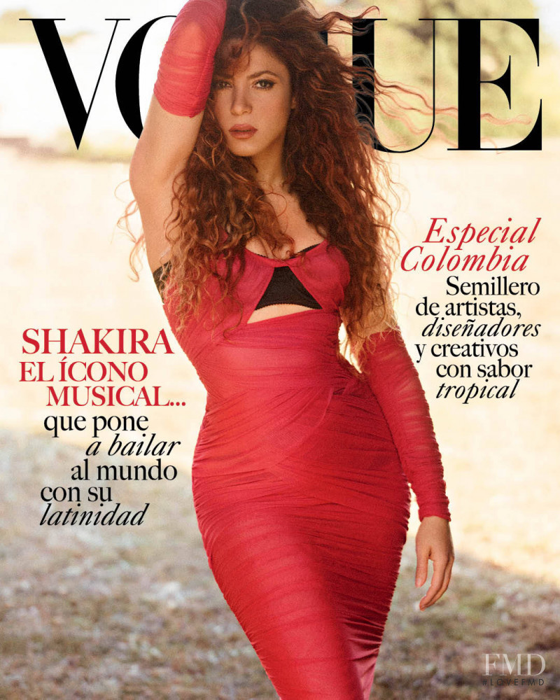 Shakira featured on the Vogue Mexico cover from July 2021