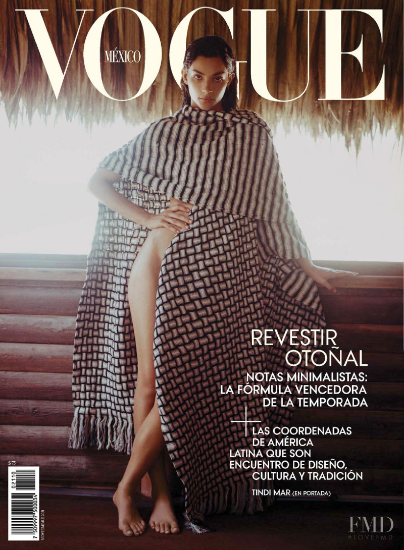 Tindi Mar featured on the Vogue Mexico cover from November 2021