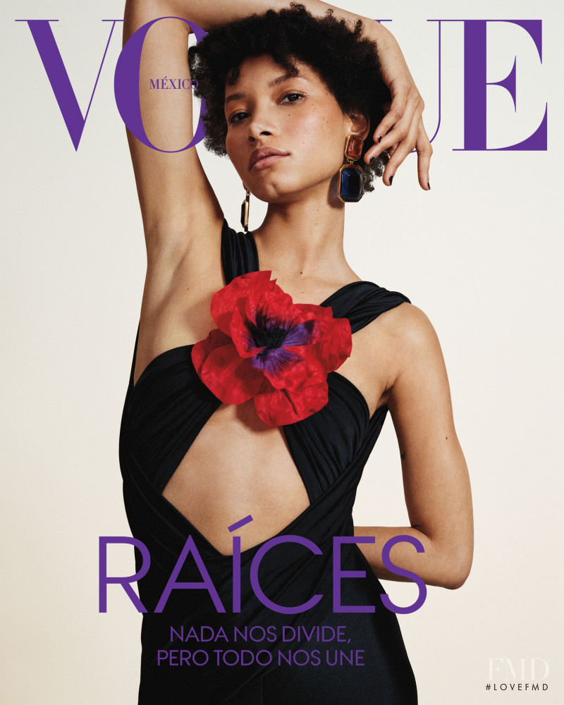 Lineisy Montero featured on the Vogue Mexico cover from April 2022