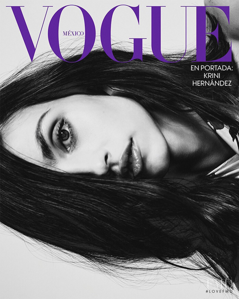 Krini Hernandez featured on the Vogue Mexico cover from April 2022