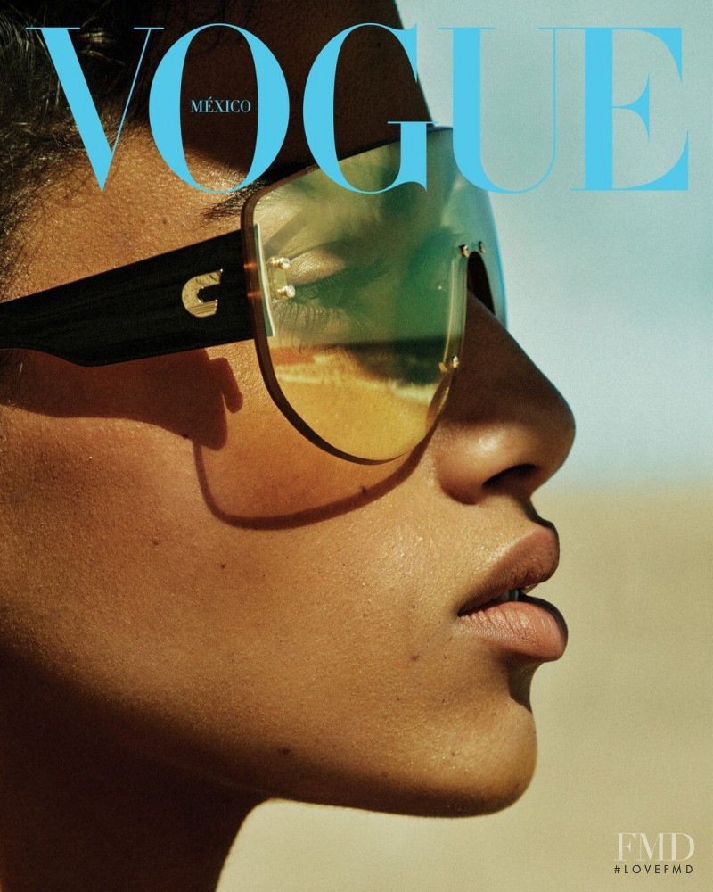 Imaan Hammam featured on the Vogue Mexico cover from July 2022