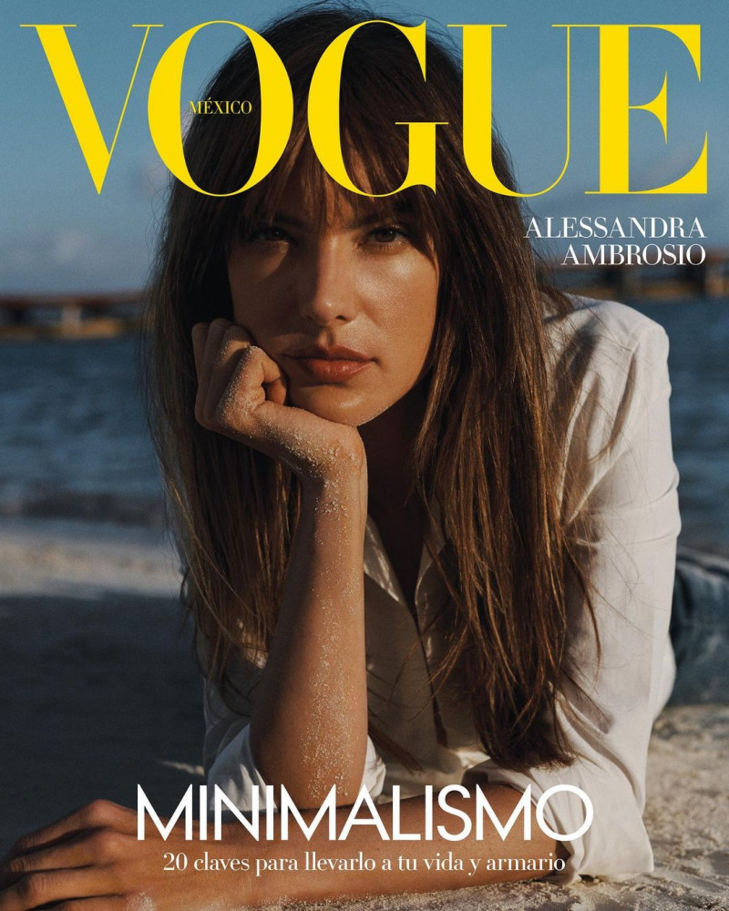 Alessandra Ambrosio featured on the Vogue Mexico cover from August 2023