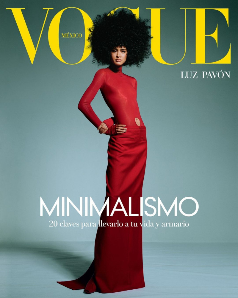 Luz Pavon featured on the Vogue Mexico cover from August 2023