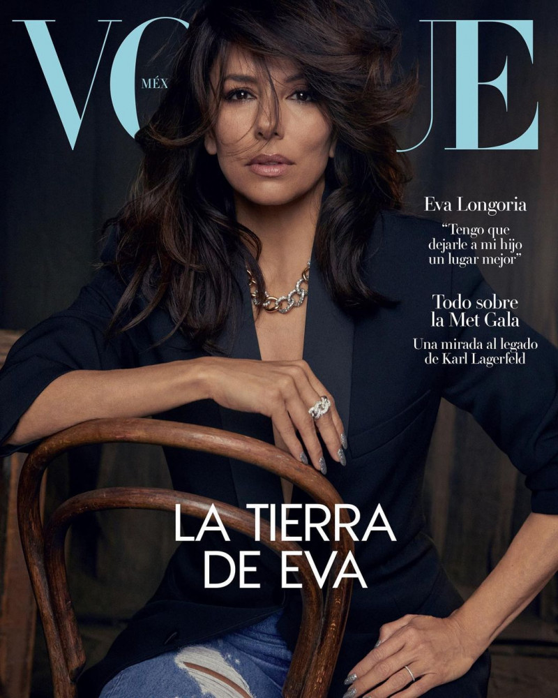 Eva Longoria  featured on the Vogue Mexico cover from May 2023