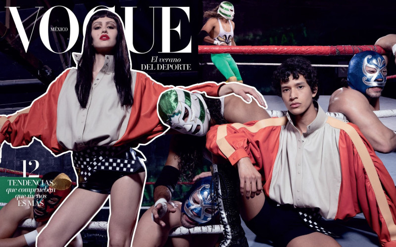 Magdaleno Delgado, Amelia Gray Hamlin featured on the Vogue Mexico cover from June 2024